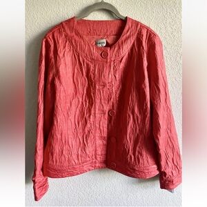 Pretty pre-owned CHICO'S Full Sleeves Jacket, Polyester/Spandex/Rayon (size 0)